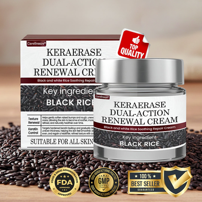 𝗖𝗮𝗿𝗲𝗕𝗿𝗲𝗲𝘇𝗲® 𝗞𝗲𝗿𝗮𝗘𝗿𝗮𝘀𝗲 𝗗𝘂𝗮𝗹-𝗔𝗰𝘁𝗶𝗼𝗻 𝗥𝗲𝗻𝗲𝘄𝗮𝗹 𝗖𝗿𝗲𝗮𝗺 🇺🇸 Made in USA