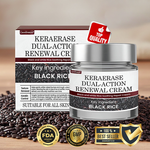 𝗖𝗮𝗿𝗲𝗕𝗿𝗲𝗲𝘇𝗲® 𝗞𝗲𝗿𝗮𝗘𝗿𝗮𝘀𝗲 𝗗𝘂𝗮𝗹-𝗔𝗰𝘁𝗶𝗼𝗻 𝗥𝗲𝗻𝗲𝘄𝗮𝗹 𝗖𝗿𝗲𝗮𝗺 🇺🇸 Made in USA