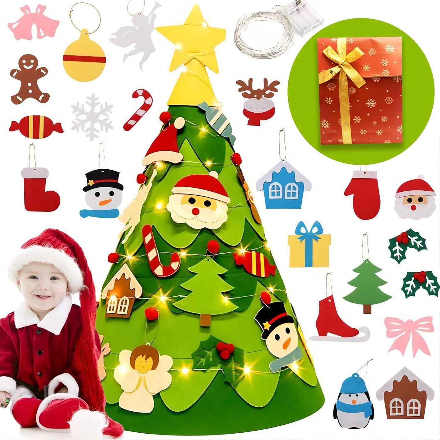 Montessori 3D DIY Felt Christmas Tree 🎄⭐️