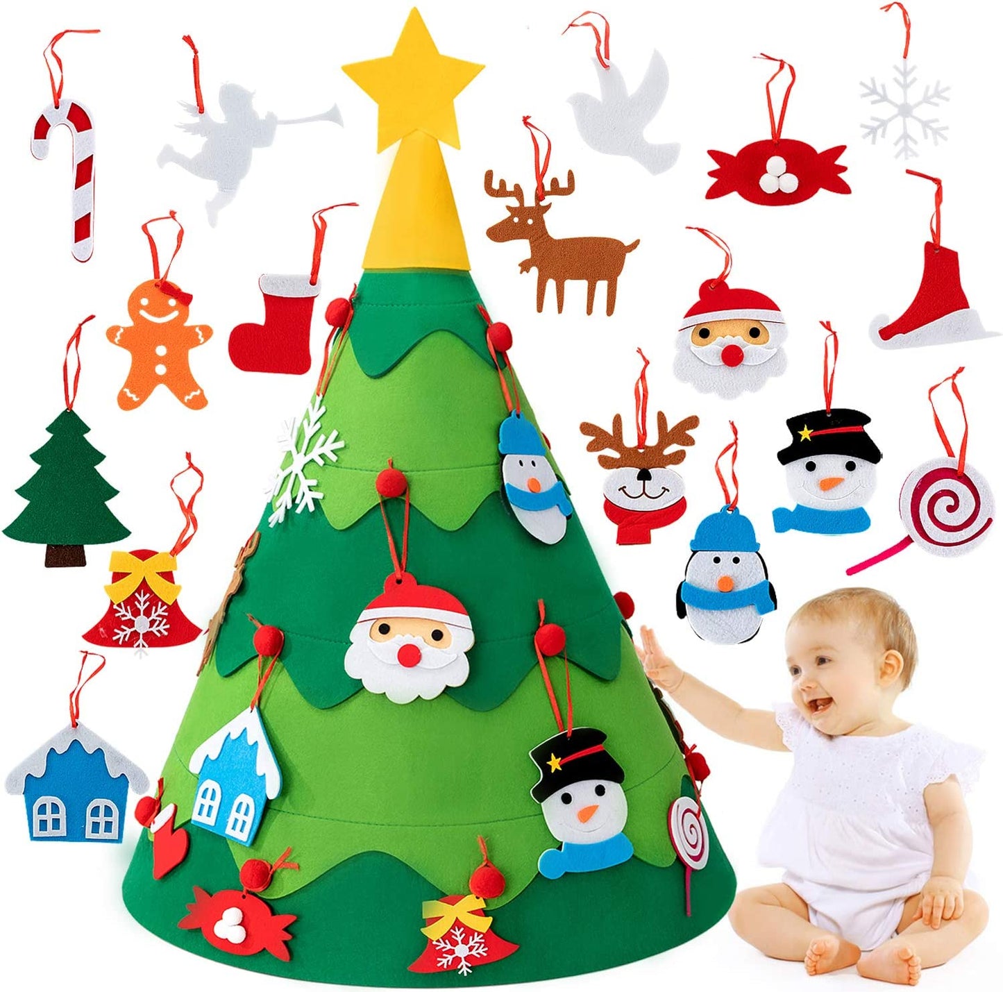 Montessori 3D DIY Felt Christmas Tree 🎄⭐️