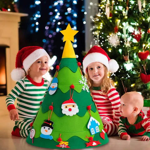 Montessori 3D DIY Felt Christmas Tree 🎄⭐️