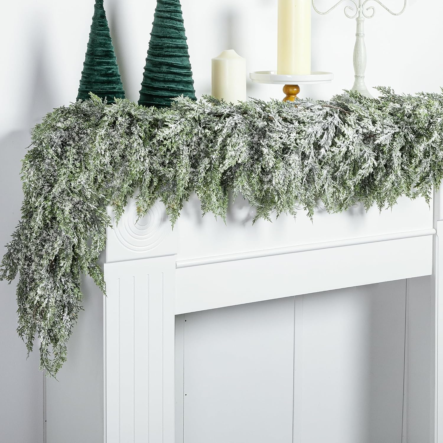Snowy Cedar Garland - 1pc (6 ft.)