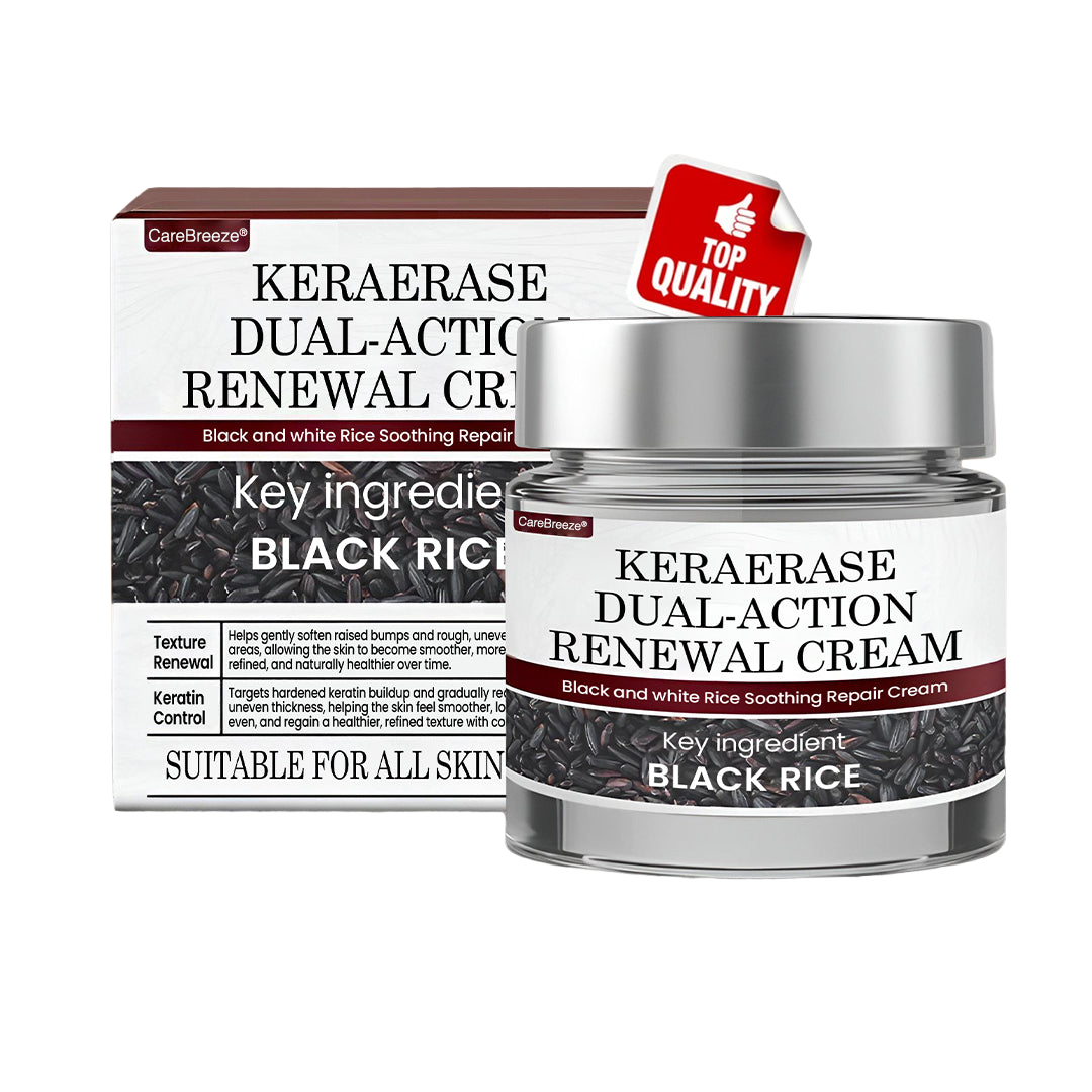 𝗖𝗮𝗿𝗲𝗕𝗿𝗲𝗲𝘇𝗲® 𝗞𝗲𝗿𝗮𝗘𝗿𝗮𝘀𝗲 𝗗𝘂𝗮𝗹-𝗔𝗰𝘁𝗶𝗼𝗻 𝗥𝗲𝗻𝗲𝘄𝗮𝗹 𝗖𝗿𝗲𝗮𝗺 🇺🇸 Made in USA