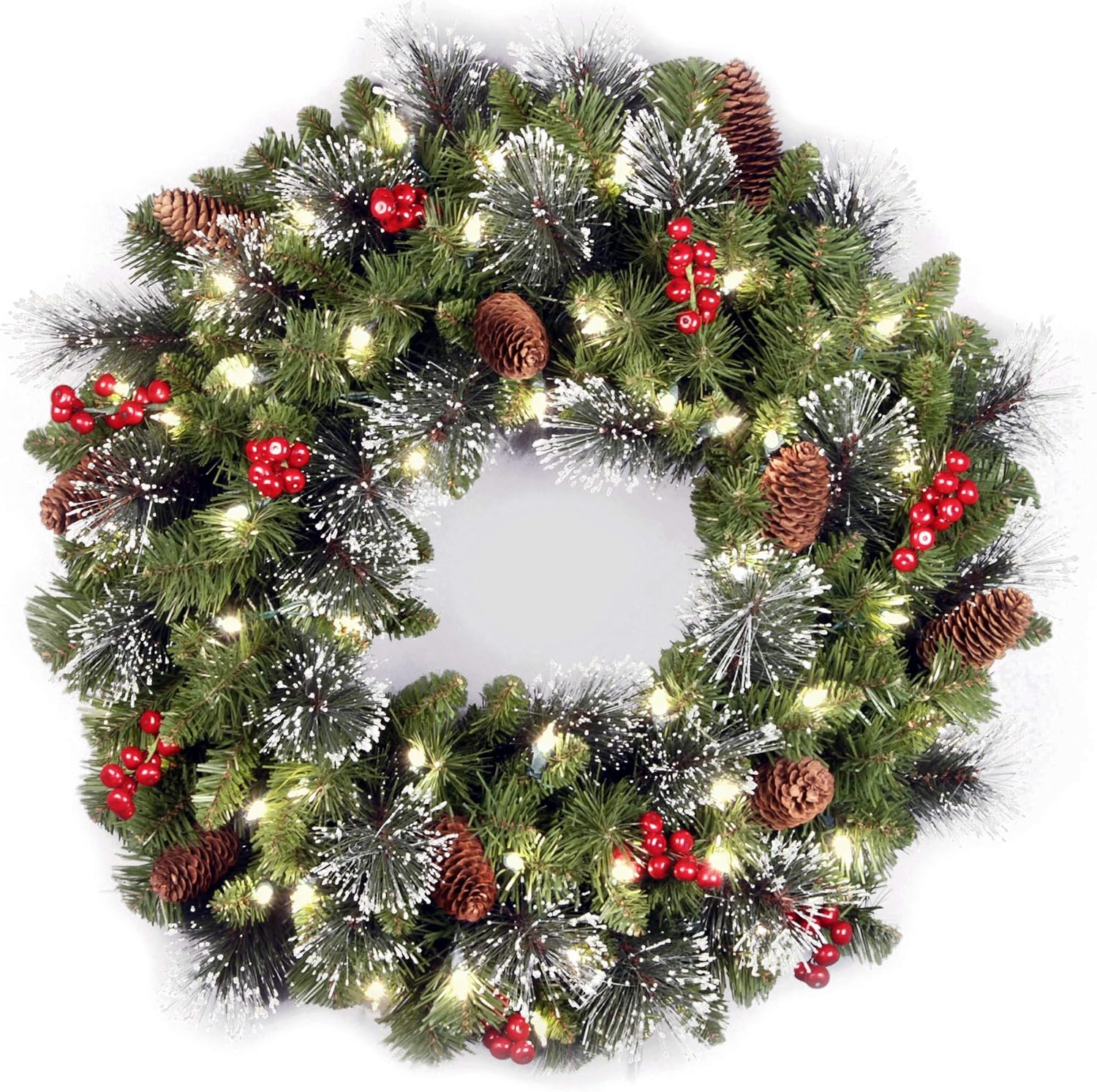 Spruce Glowing Wreath (20 inch)