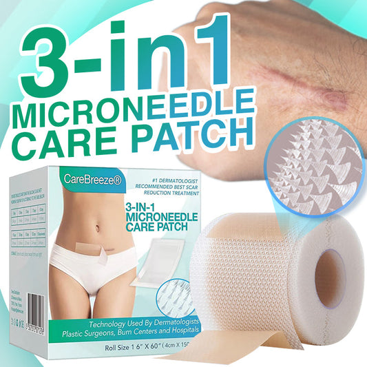 CareBreeze® 3-in-1 Scar Removal Microneedle Care Patch 👨‍⚕️
