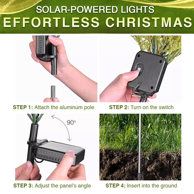 Artificial Christmas Tree Garden Stake Solar Lights ✨🎄