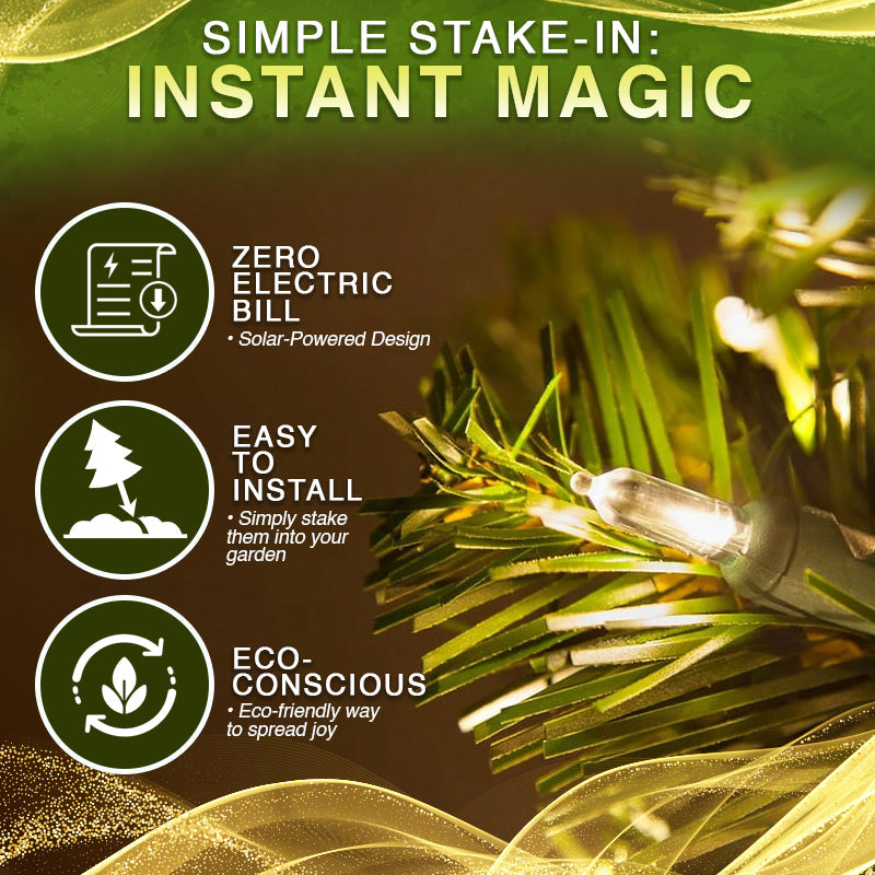 🎄 Artificial Christmas Tree Garden Stake Solar Lights ✨ Waterproof, UV-proof, Perfect for Outdoor and Garden Decoration