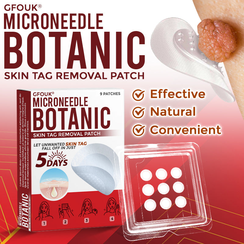 🇺🇸👩‍⚕️ GFOUK® MicroNeedle Botanic Skin Tag Removal Patch 🇺🇸 Made in the USA