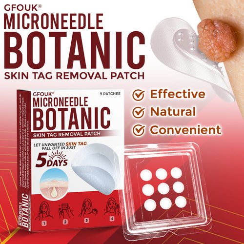 🇺🇸👩‍⚕️ GFOUK® MicroNeedle Botanic Skin Tag Removal Patch 🇺🇸 Made in the USA