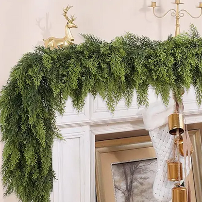 Artificial Cedar Garland 🎄 🇺🇸 Extra