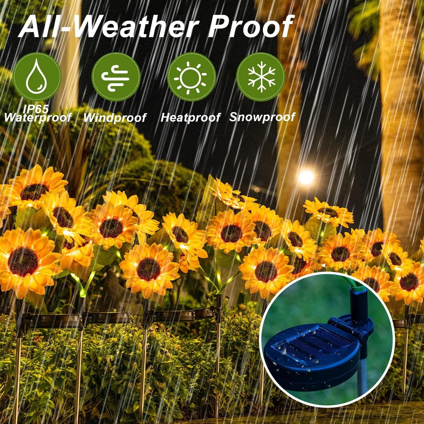 Hosday® Solar Sunflower Garden Lights