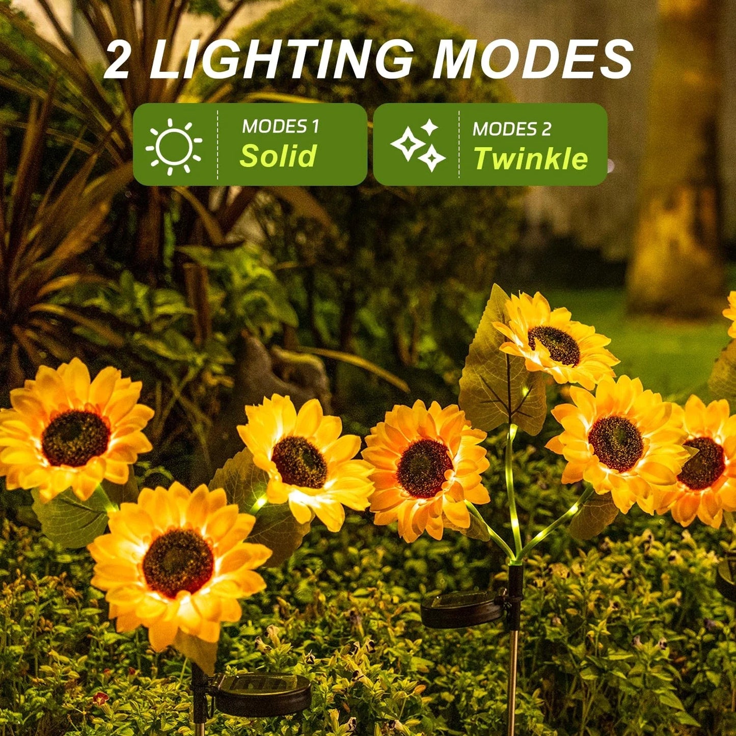 Hosday® Solar Sunflower Garden Lights