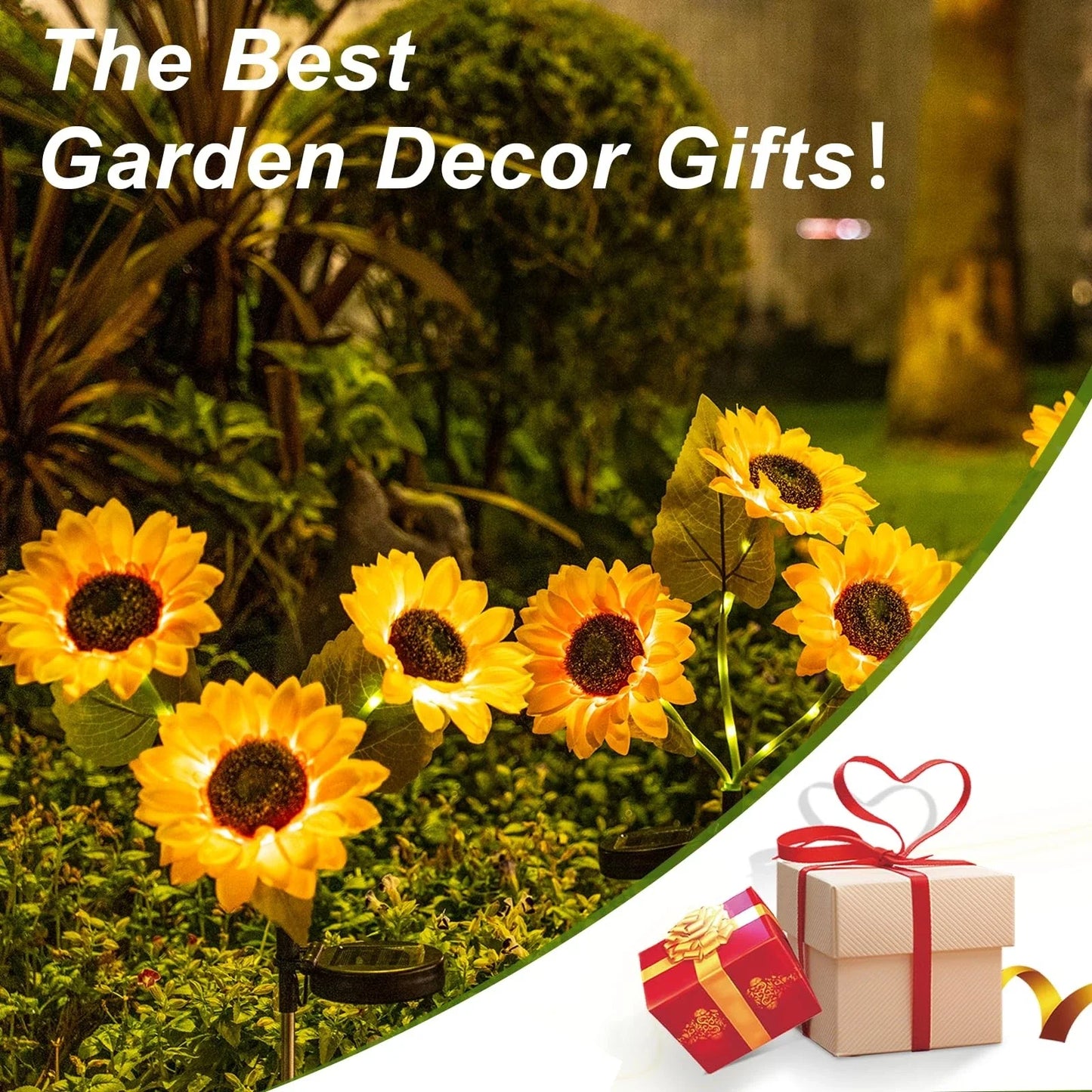 Hosday® Solar Sunflower Garden Lights